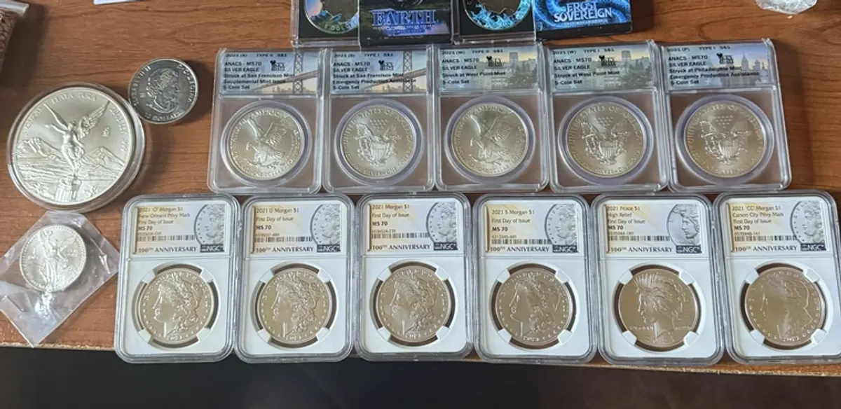 Collection of silver coins